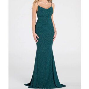 Windsor XS Hunter Glitter Mermaid Maxi Dress NWT